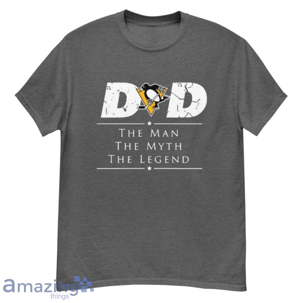 Pittsburgh Penguins NHL Ice Hockey Dad The Man The Myth The Legend T Shirt Product Photo 1