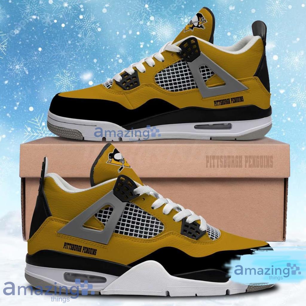 Pittsburgh Penguins Shoes NHL Air Jordan 4 Shoes Gifts For Men And Women Product Photo 1
