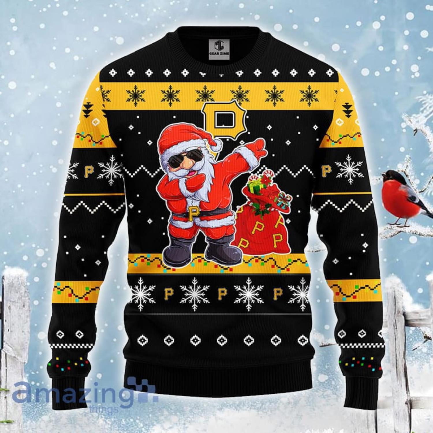 Pittsburgh Steelers Dabbing Santa Claus Christmas Ugly Sweater