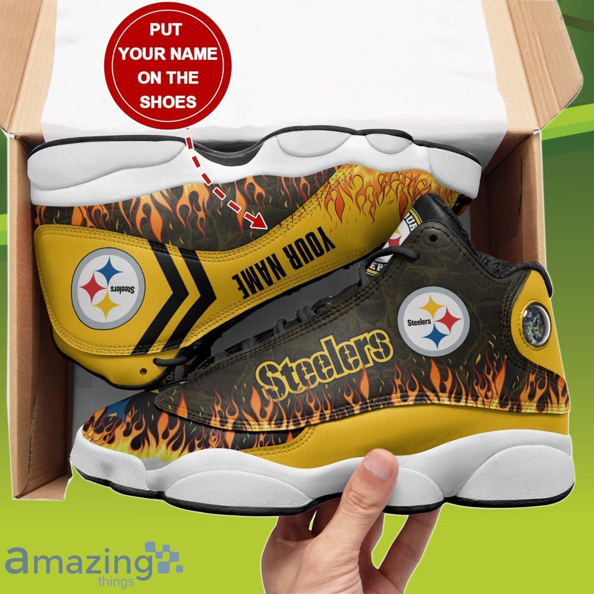 Pittsburgh Steelers Custom Name Air Jordan 13 Sneakers Best Gift