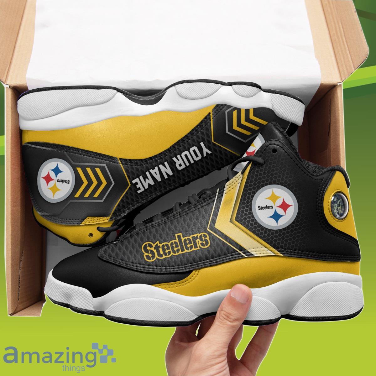 Personalize Name Pittsburgh Steelers Football Jordan 13 Shoes 