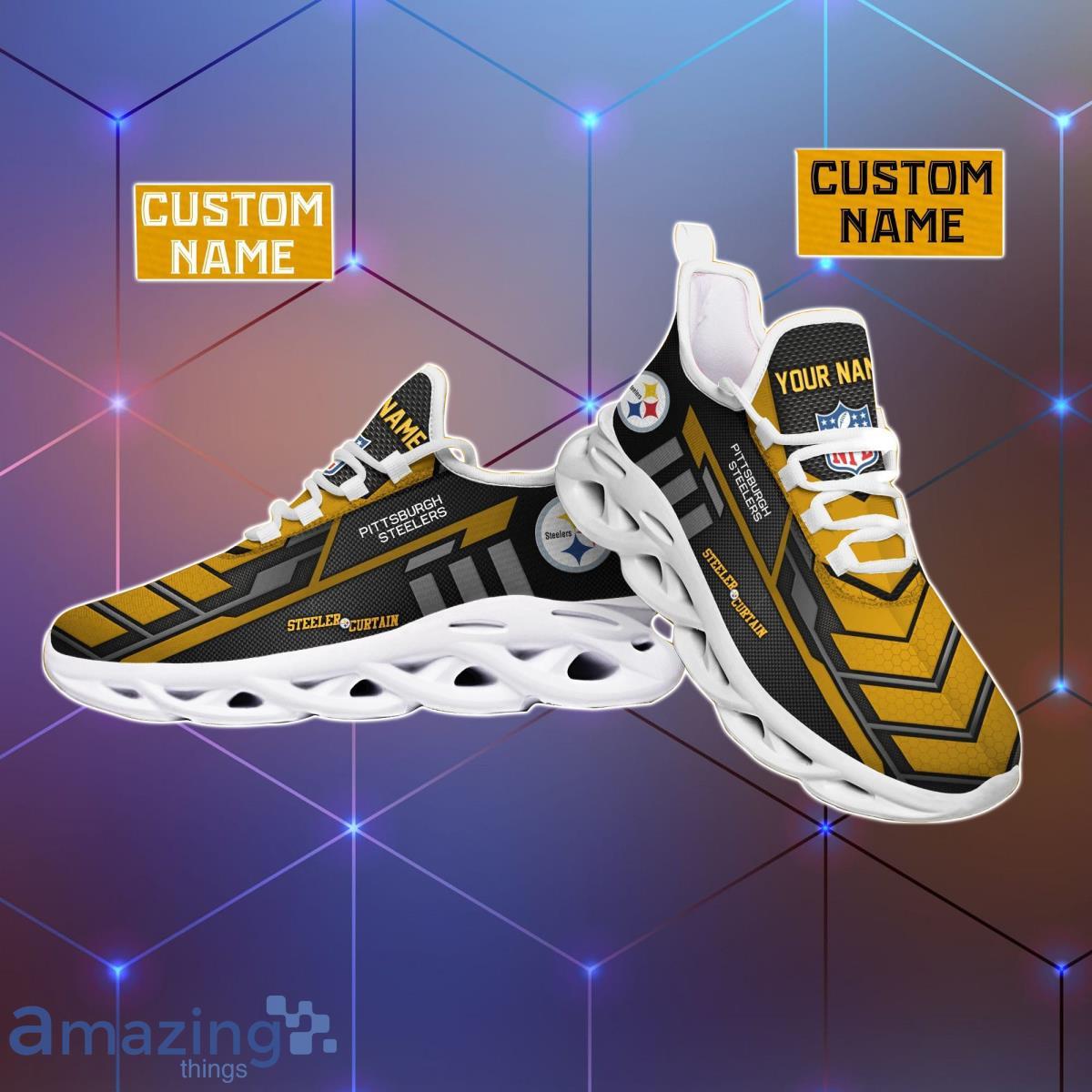 Pittsburgh Steelers Custom Name Max Soul Shoes Best Gift For Men And Women Product Photo 1
