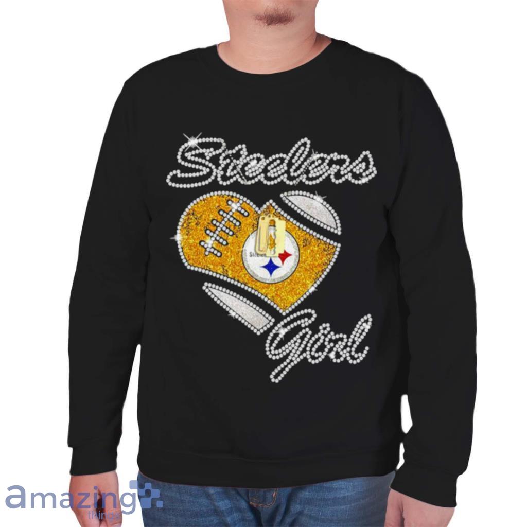 2023 Pittsburgh Steelers This Girl Loves Her Steelers Heart Diamond Shirt