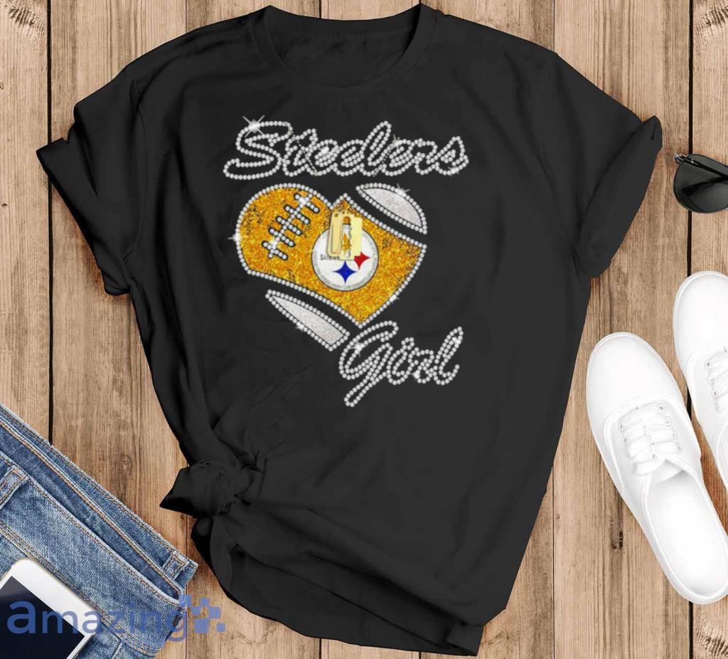 Pittsburgh Steelers Girl Heart Diamond T Shirt Trend T Shirt Store Online
