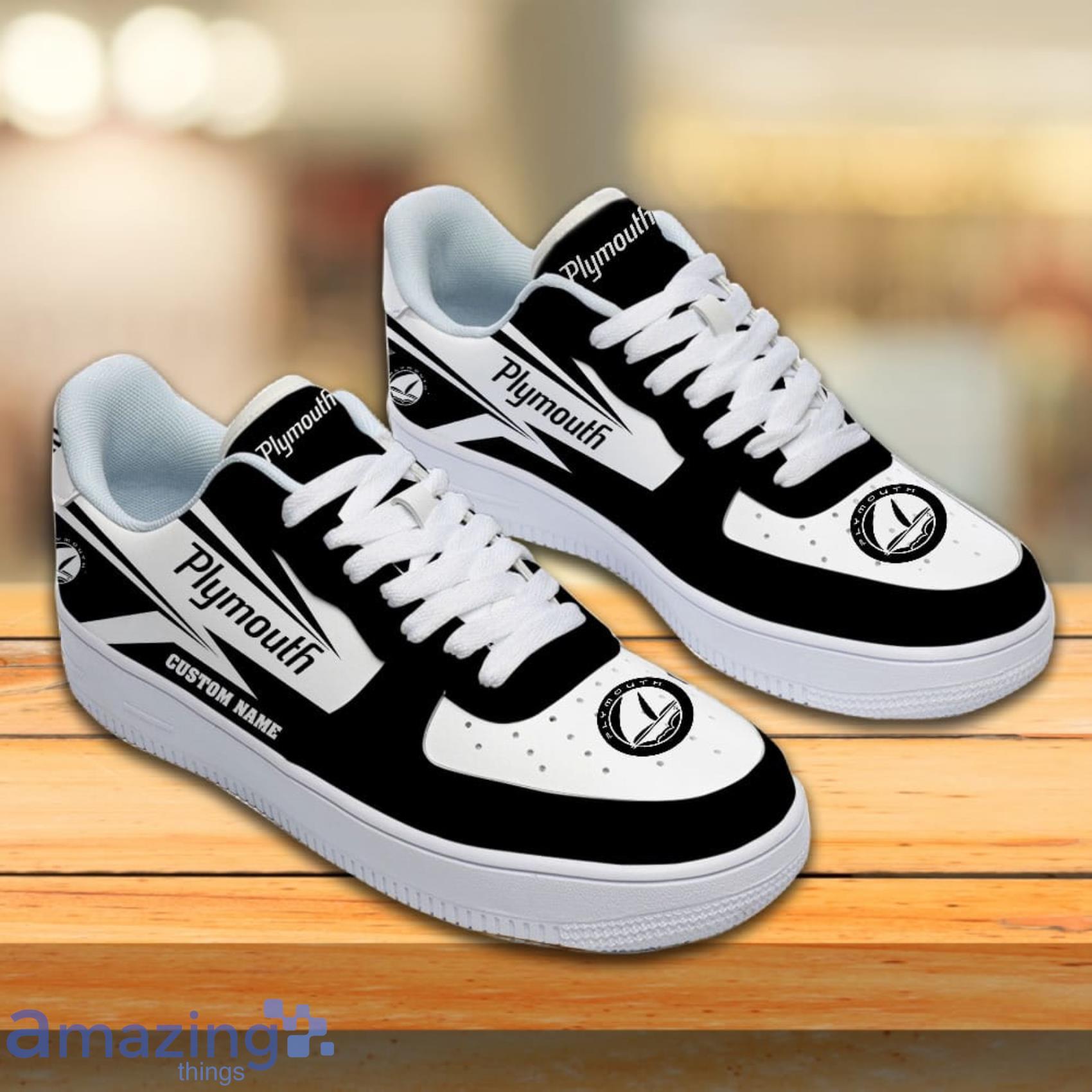 Plymouth Custom Name Any Logo Gift For Fans Air Force Shoes For Men Women image Plymouth Custom Name Any Logo Gift For Fans Air Force Shoes For Men Women Product Photo 2