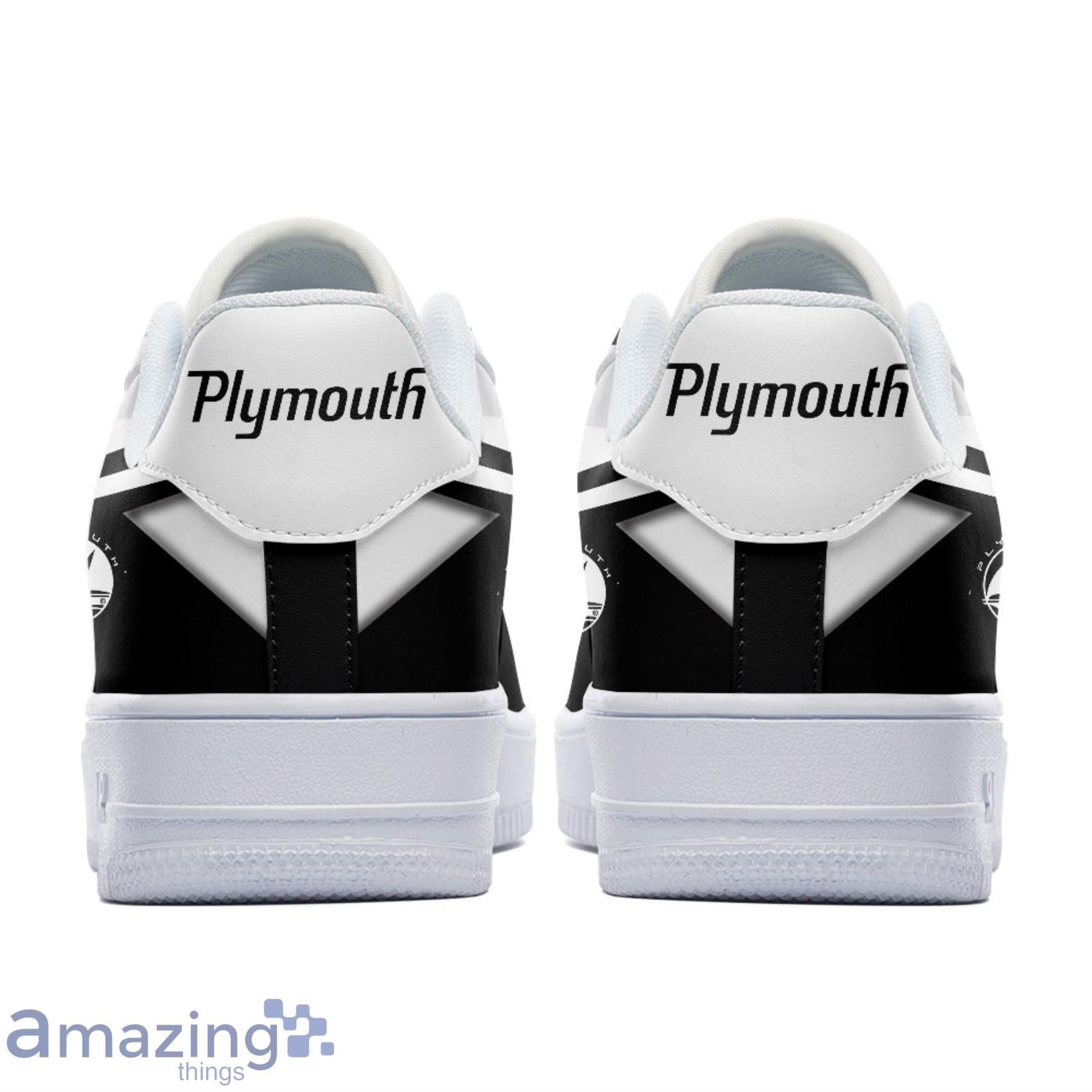 Plymouth Custom Name Any Logo Gift For Fans Air Force Shoes For Men Women image Plymouth Custom Name Any Logo Gift For Fans Air Force Shoes For Men Women Product Photo 4