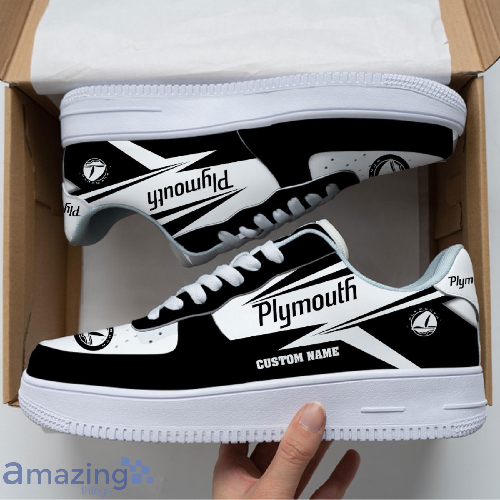 Plymouth Custom Name Any Logo Gift For Fans Air Force Shoes For Men Women Product Photo 1 Plymouth Custom Name Any Logo Gift For Fans Air Force Shoes For Men Women Product Photo 1