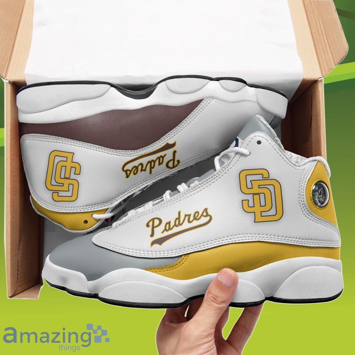 San Diego Padres Air Jordan 13 Sneakers Best Gift For Men And Women Product Photo 1