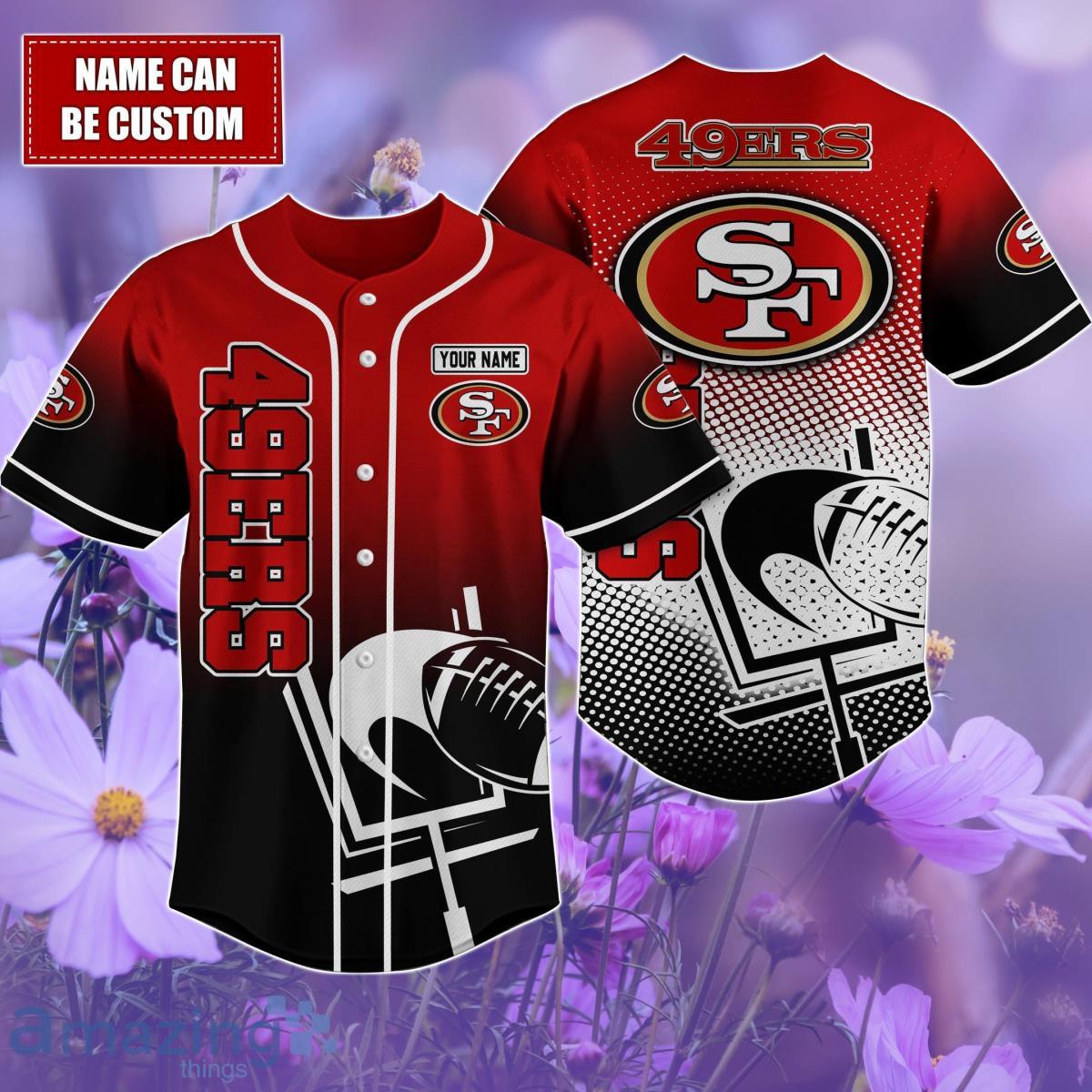 San Francisco 49ers Custom name Baseball Shirt Best Gift For Men And Women