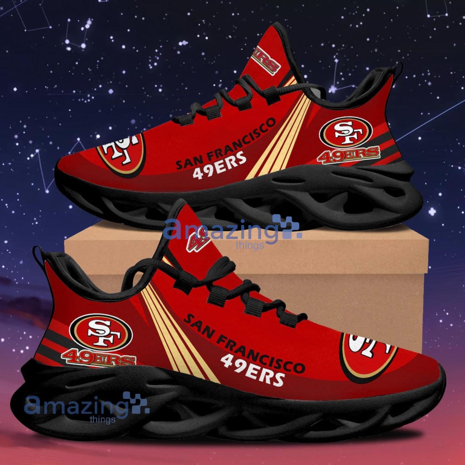 San Francisco 49ers New Trend Max Soul Shoes Running Sneakers Product Photo 1