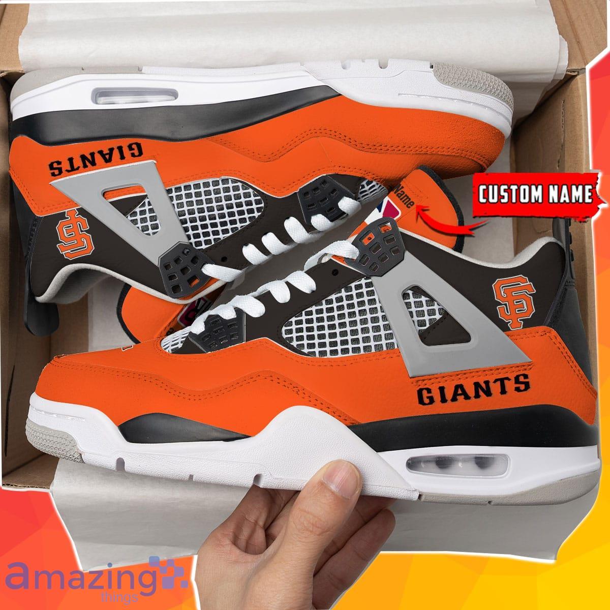 San Francisco Giants Personalized Air Jordan 4 Sneakers Best Gift For Men And Women Product Photo 1