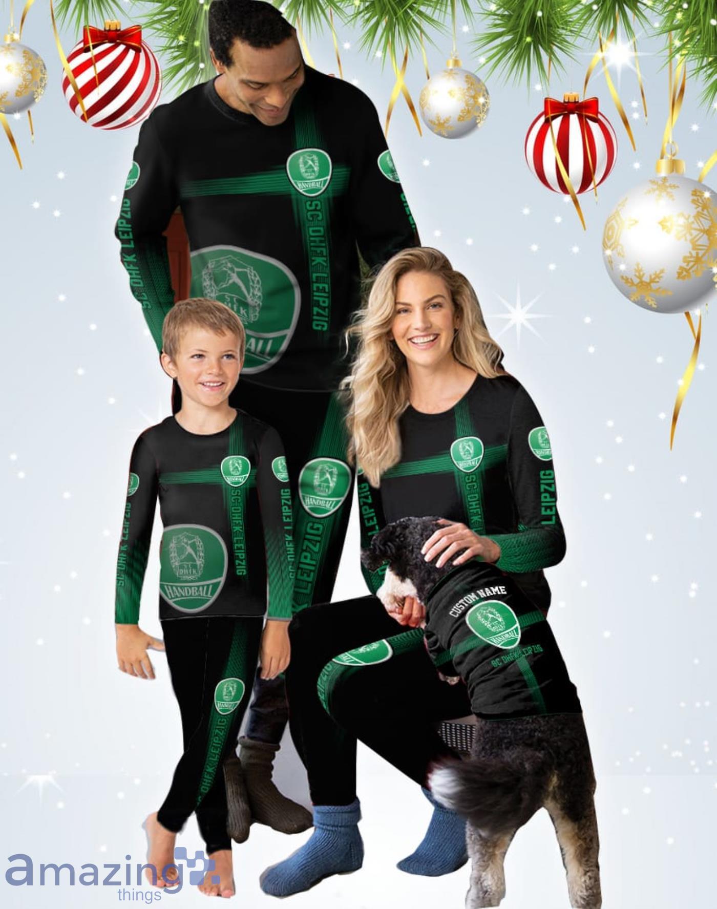 SC DHfK Leipzig Custom Name Pajamas Set For Family Sport Fans Gift Product Photo 1