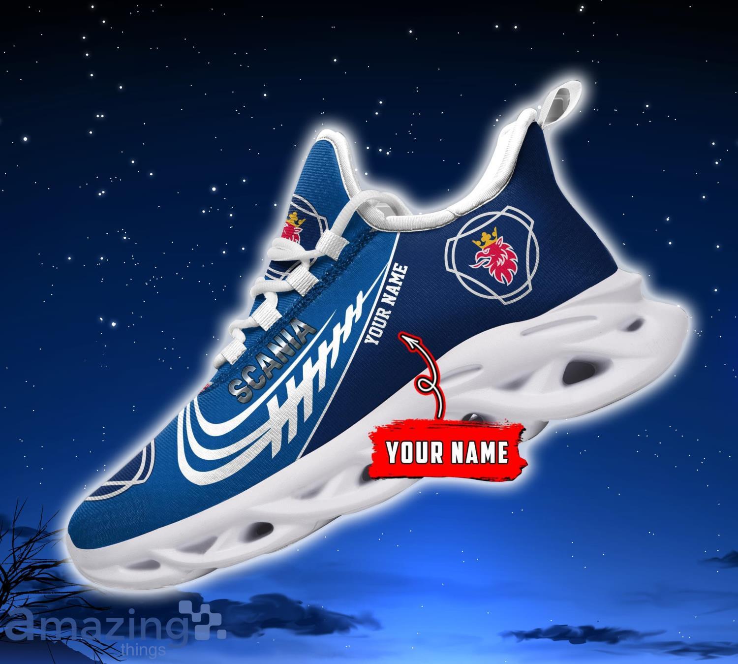 Scania Personalized Name Max Soul Shoes Running Sneakers For Scania Car Lovers Special Gift Product Photo 1