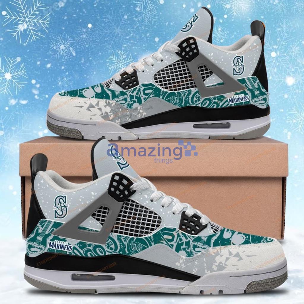 Seattle Mariners Air Jordan 4 Sneakers Shoes For Men And Women Product Photo 1 Seattle Mariners Air Jordan 4 Sneakers Shoes For Men And Women Product Photo 1