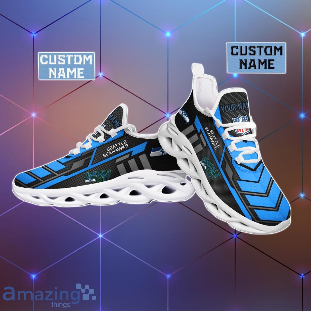 Seattle Seahawks Custom Name Max Soul Shoes Best Gift For Men And Women