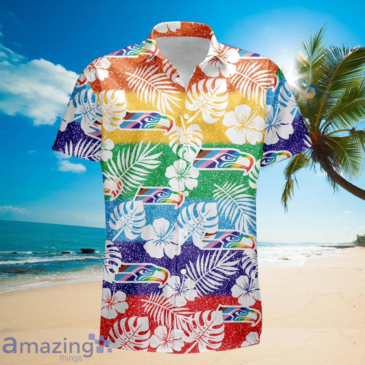 Seattle seahawks NFL LGBT Aloha Hawaiian Shirt For Men And Women Product Photo 1
