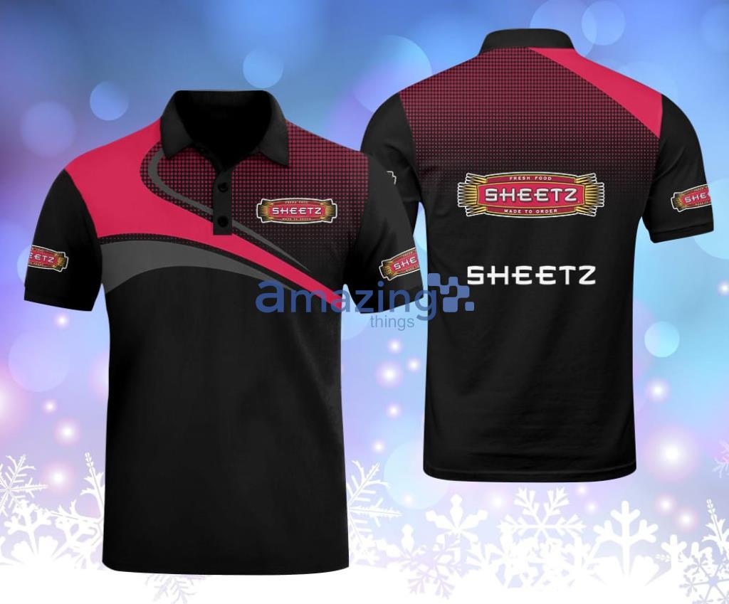 Sheetz Logo Black Polo Shirt Gift For Fans, Golf Lover Product Photo 1