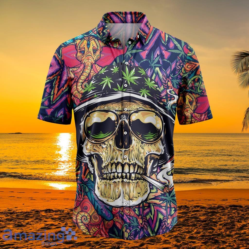 Skull Awesome Tropical Hawaiian Shirt Product Photo 1