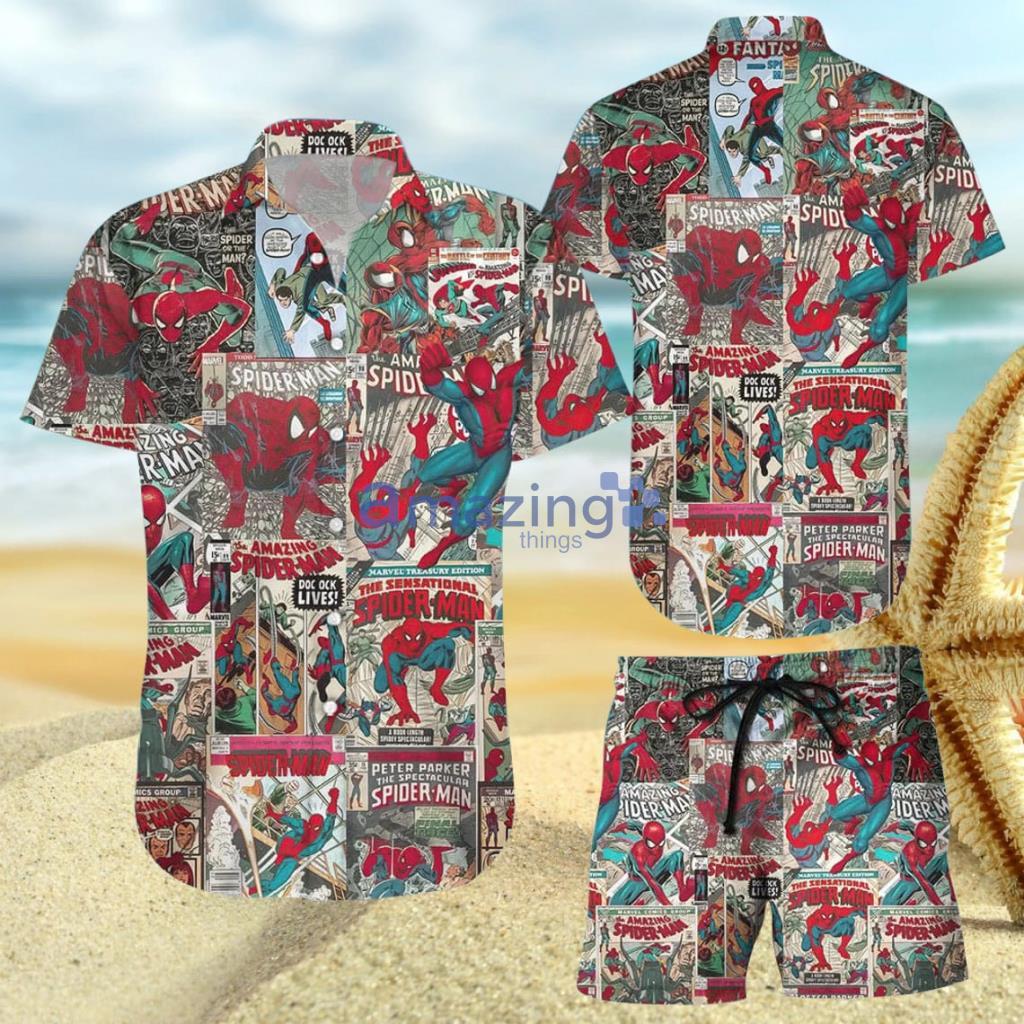 Spider-Man Hawaiian Shirt And Short Gift For Men And Women Product Photo 1