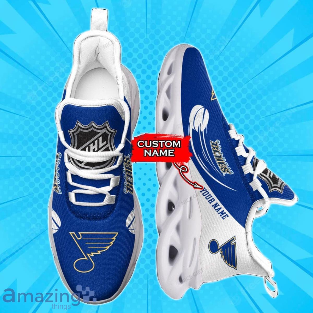 St. Louis Blues Custom Name Air Jordan 4 Shoes Impressive Gift For