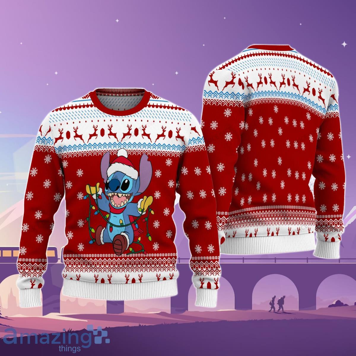 Stitch Christmas Sweater Best Gift For Men And Women image Stitch Christmas Sweater Best Gift For Men And Women Product Photo 3