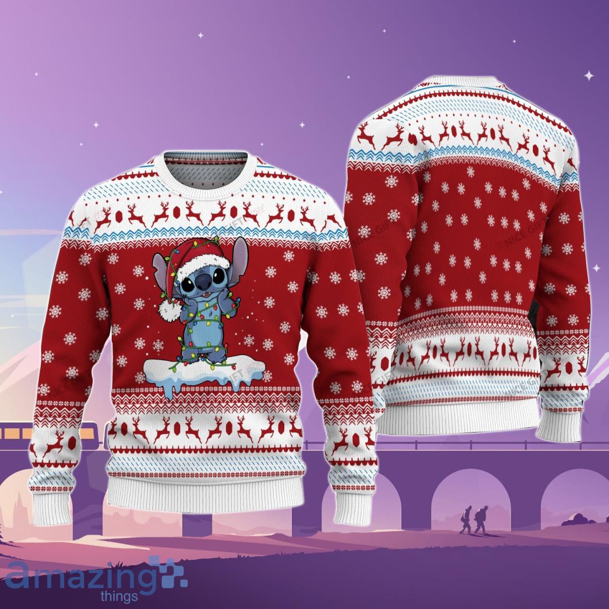 Stitch Christmas Sweater Style Gift For Men And Women Product Photo 1
