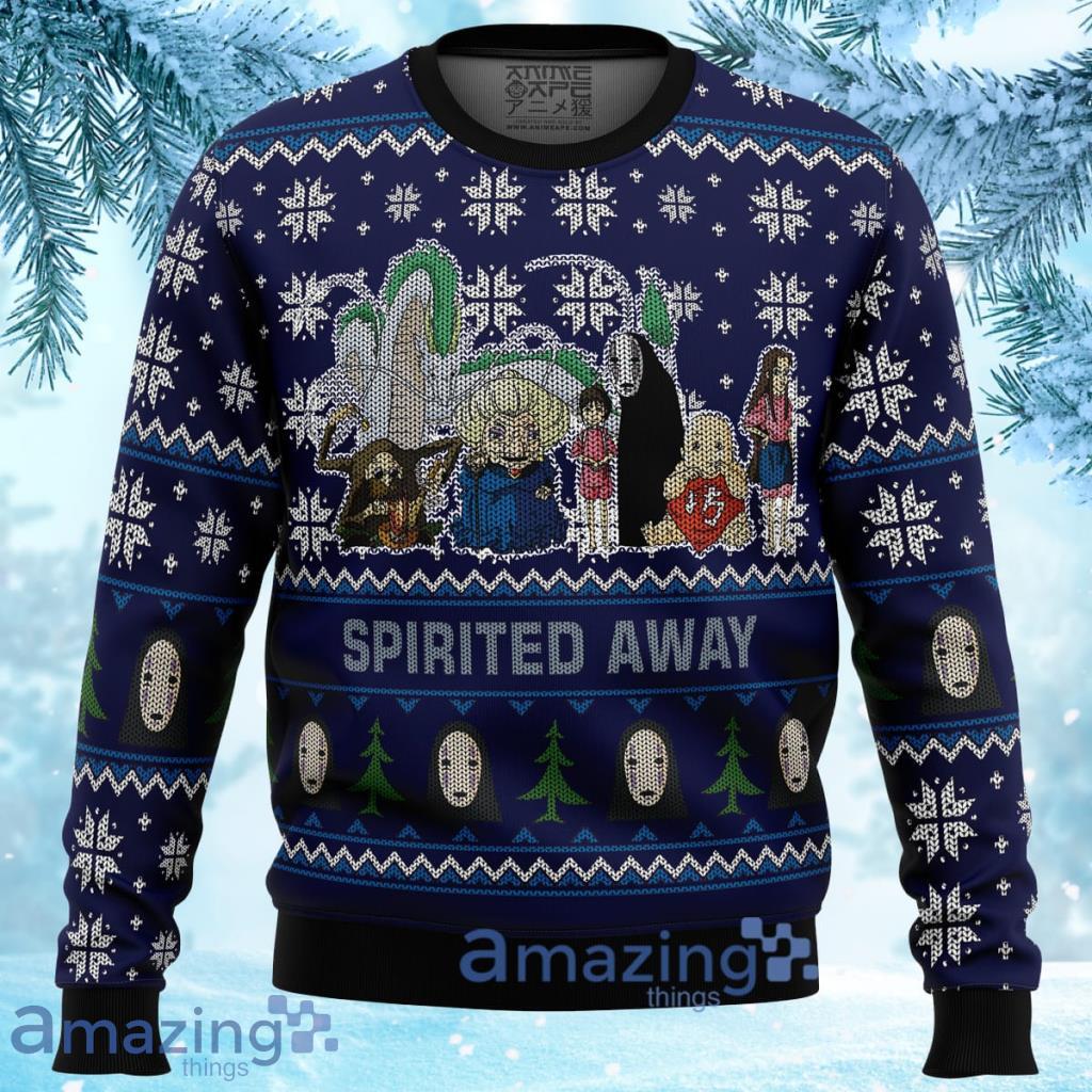 Studio Ghibli Spirited Away Squad Ugly Christmas Sweater 3D Gift For Men And Women Product Photo 1