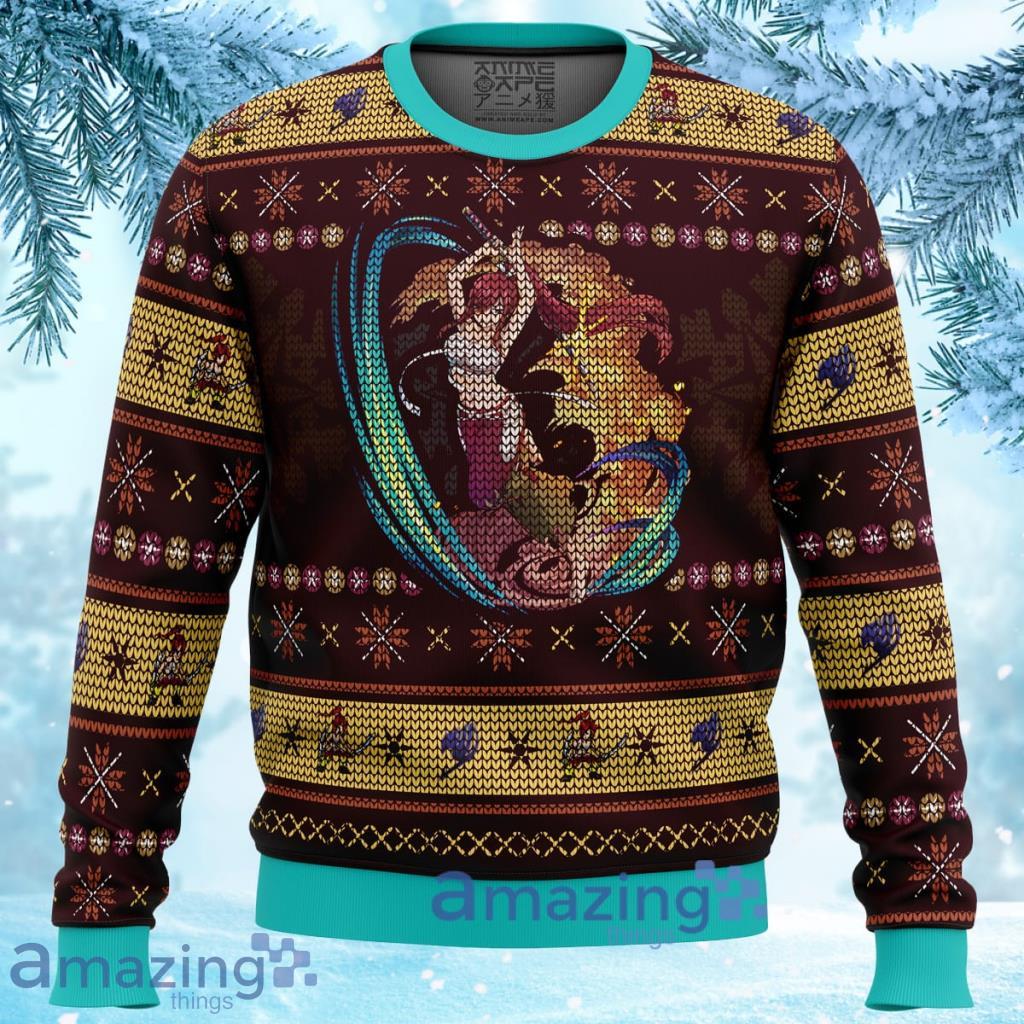 Sword Magic Erza Scarlet Fairy Tail Ugly Christmas Sweater 3D Gift For Men And Women Product Photo 1