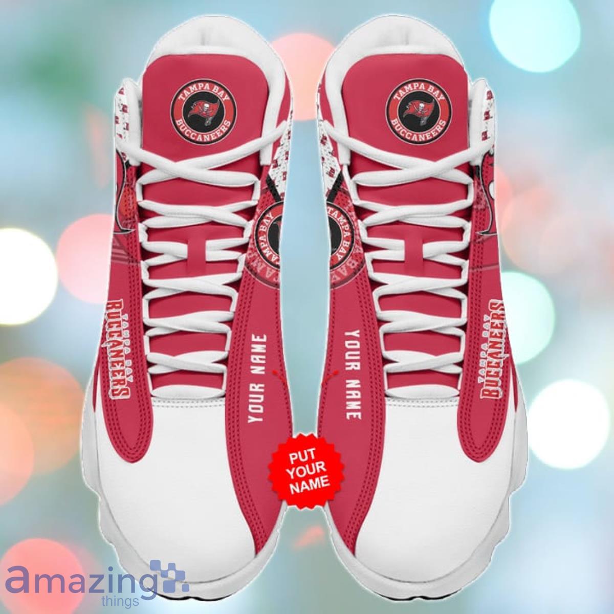 Tampa Bay Buccaneers Air Jordan 13 Sneakers Custom Name Unique Gift For Men And Women image Tampa Bay Buccaneers Air Jordan 13 Sneakers Custom Name Unique Gift For Men And Women Product Photo 2