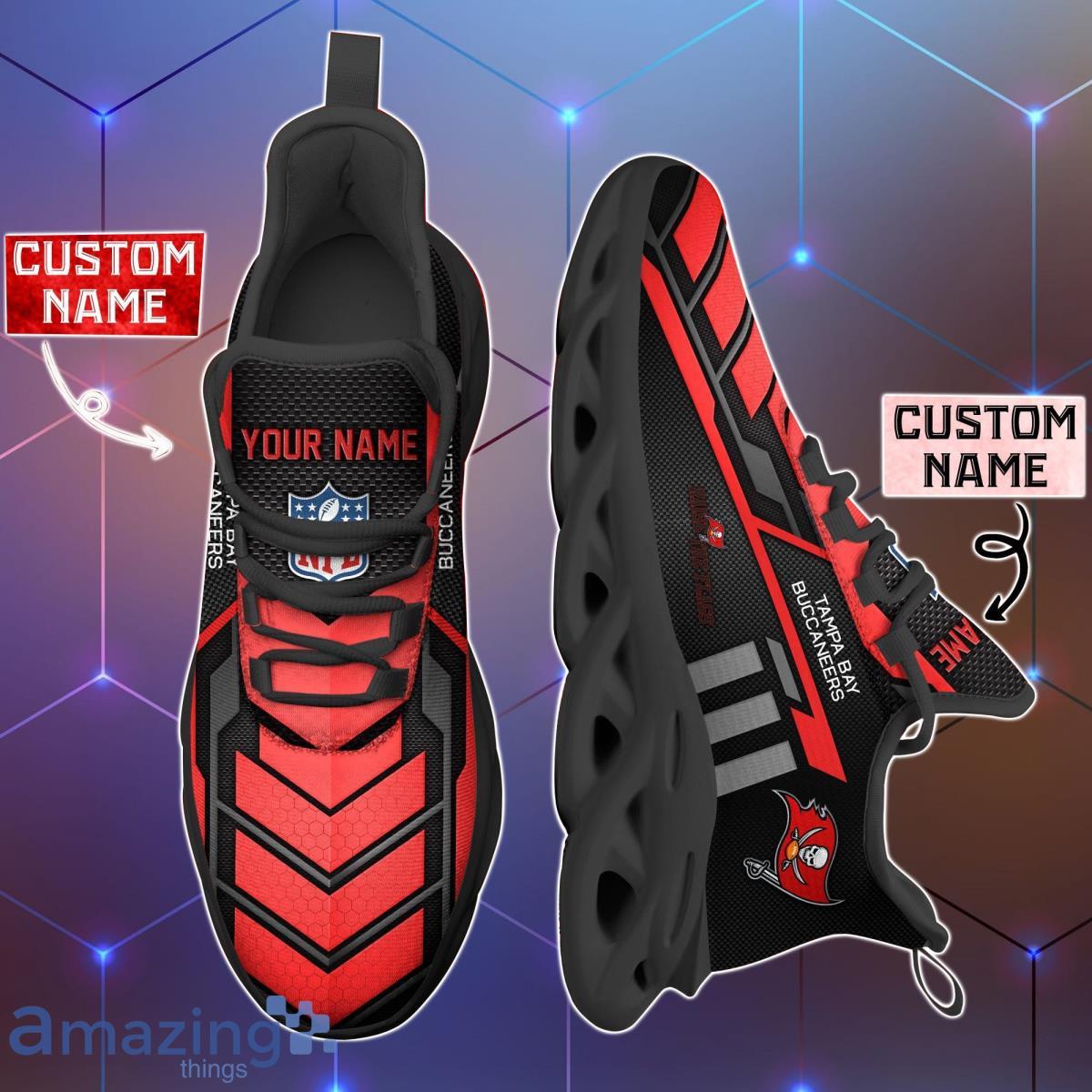 Tampa Bay Buccaneers Custom Name Max Soul Shoes Best Gift For Men And Women image Tampa Bay Buccaneers Custom Name Max Soul Shoes Best Gift For Men And Women Product Photo 2