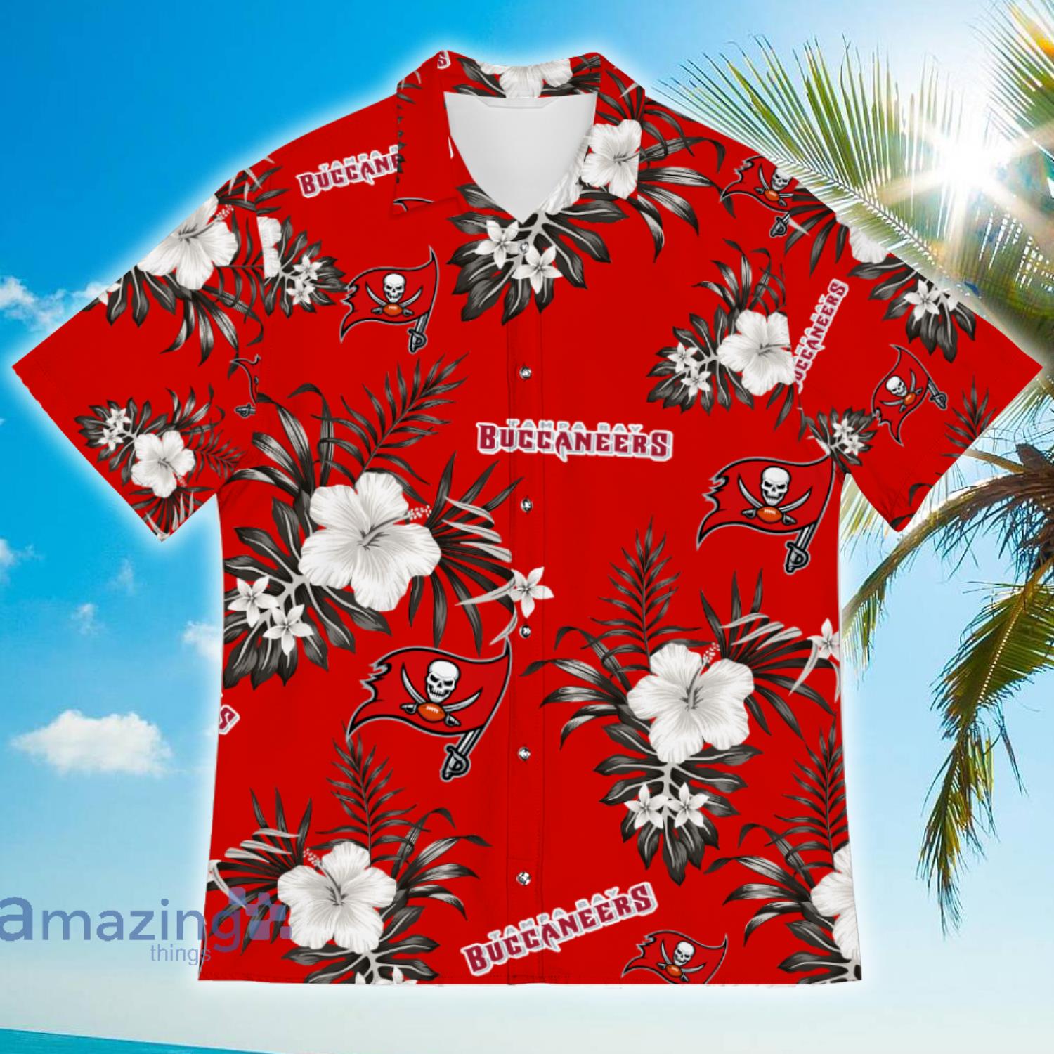 NFL Tampa Bay Buccaneers Tropical Floral Hibiscus Hawaiian Shirt - The best  gifts are made with Love