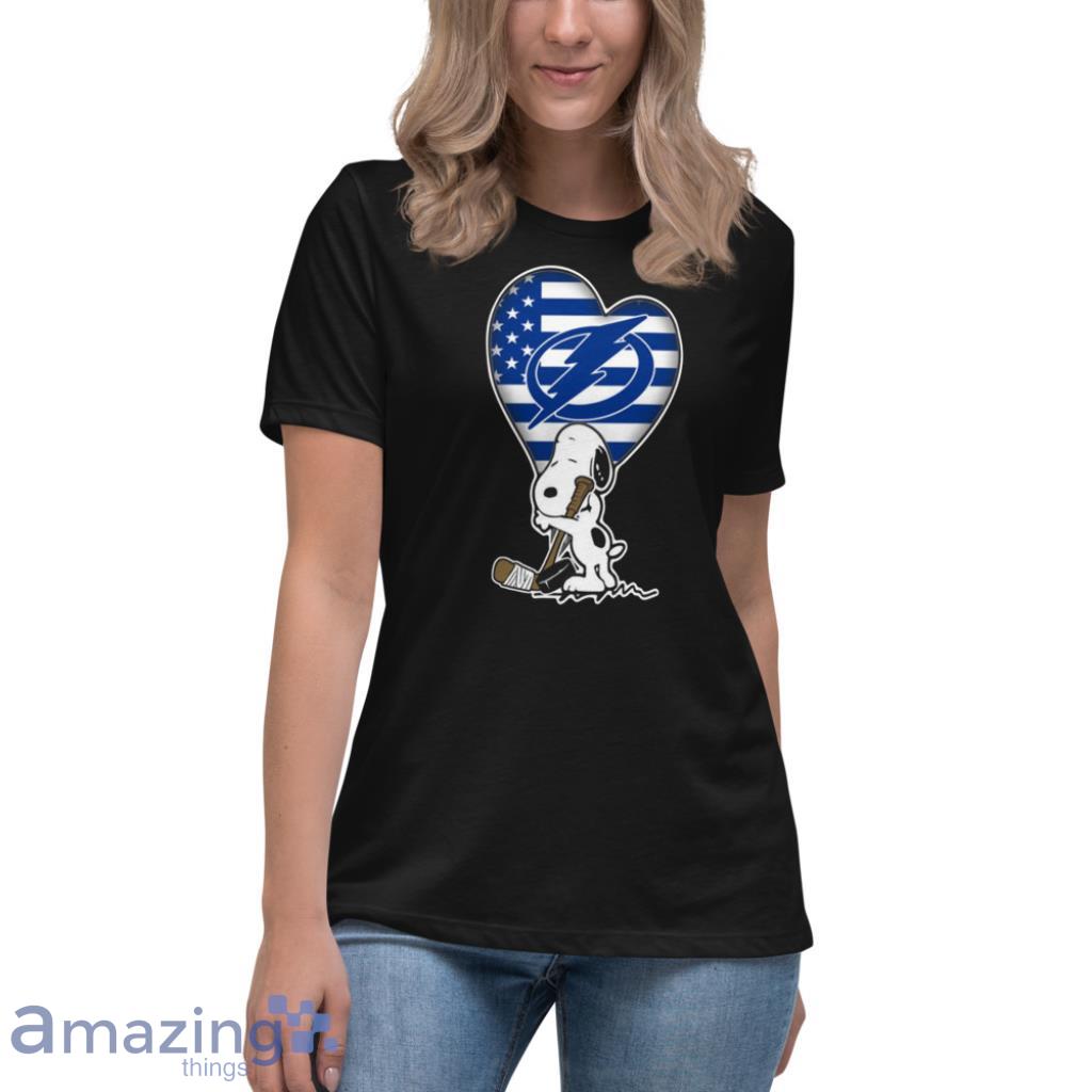 Personalized NHL Tampa Bay Lightning Peanuts Snoopy Design Shirt