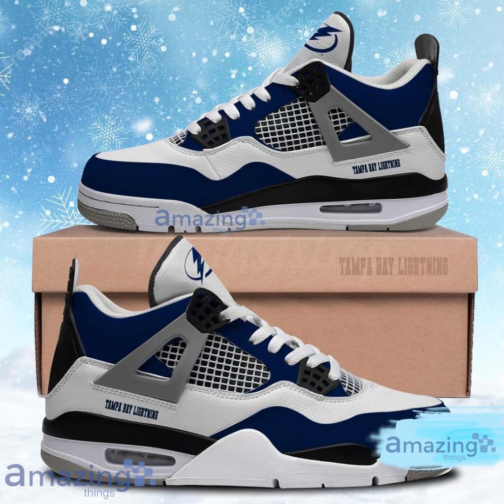 Tampa Bay Lightning Shoes NHL Air Jordan 4 Shoes Gifts For Men And Women Product Photo 1
