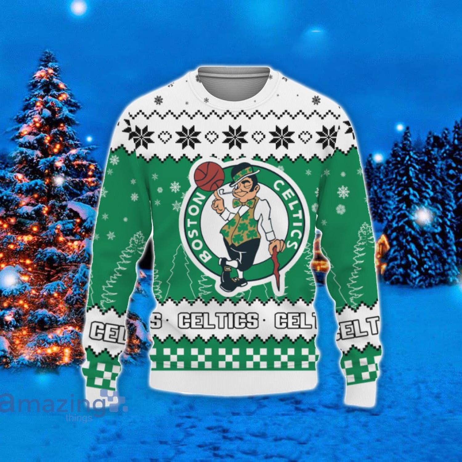 ugly christmas sweater celtics