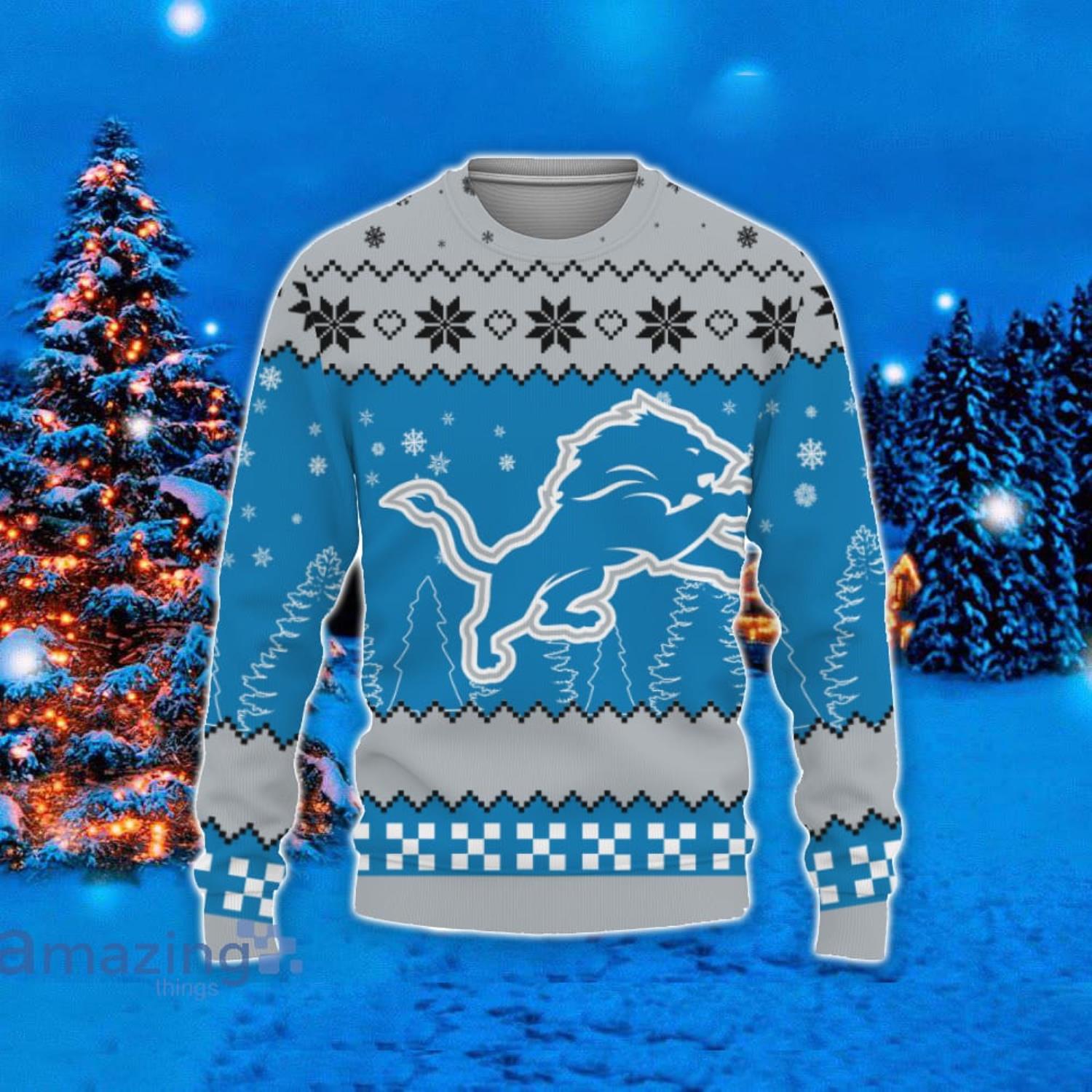 Denver Broncos Snowflakes Pattern Ugly Christmas Sweater