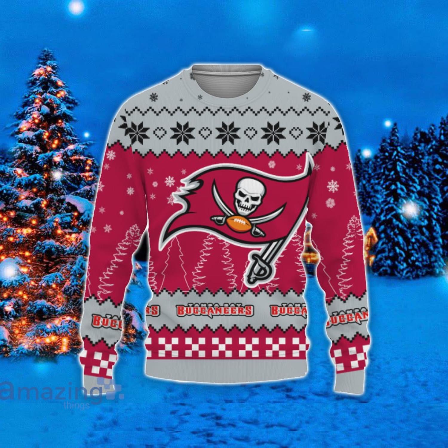 Tampa Bay Buccaneers Snowflakes Pattern Ugly Christmas Sweater