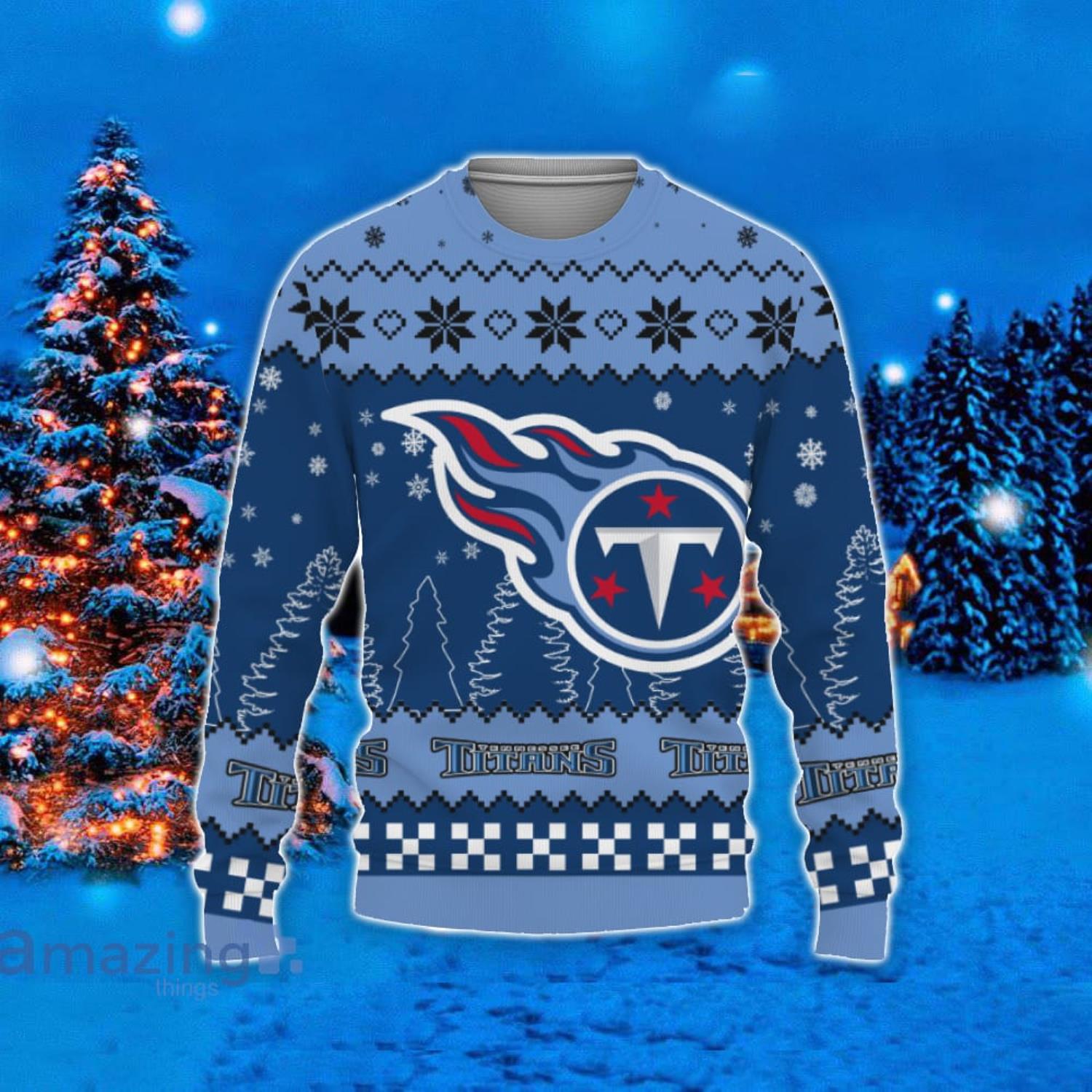 Tennessee Titans Christmas Bal Snowflake Pattern Winter Ugly