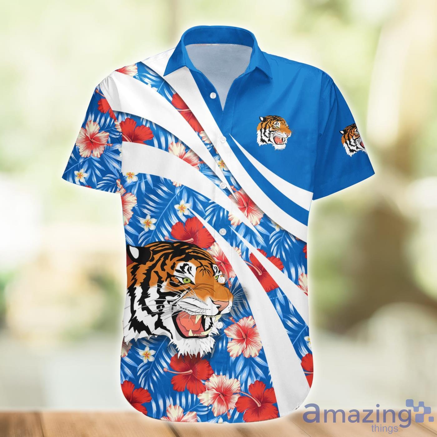 Tennessee State Tigers NCAA Hibiscus Flower Pattern Aloha Hawaiian Shirt Product Photo 1