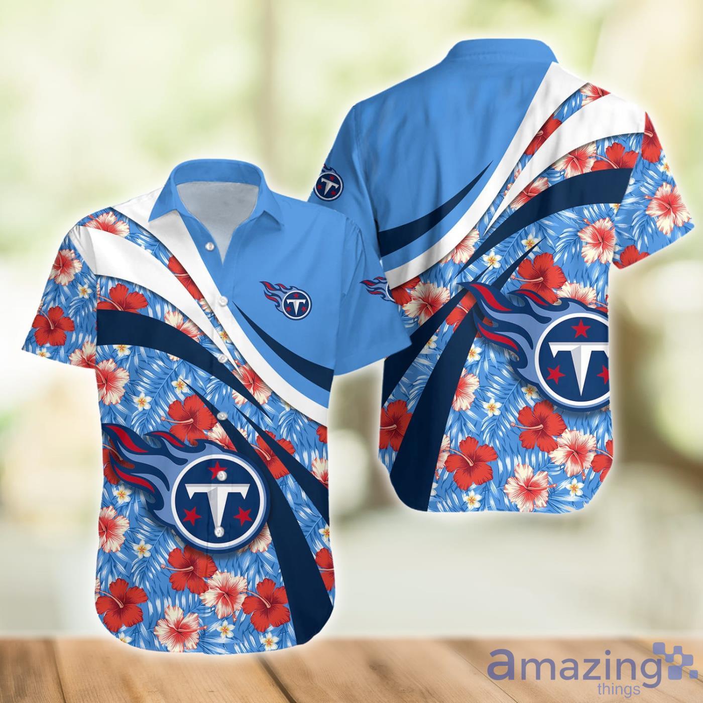 Tennessee Titans Hibiscus And Lily Flower Pattern NFL Hawaiian