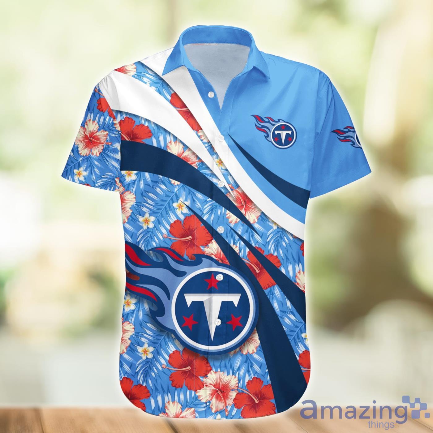 Tennessee Titans Hibiscus And Lily Flower Pattern NFL Hawaiian