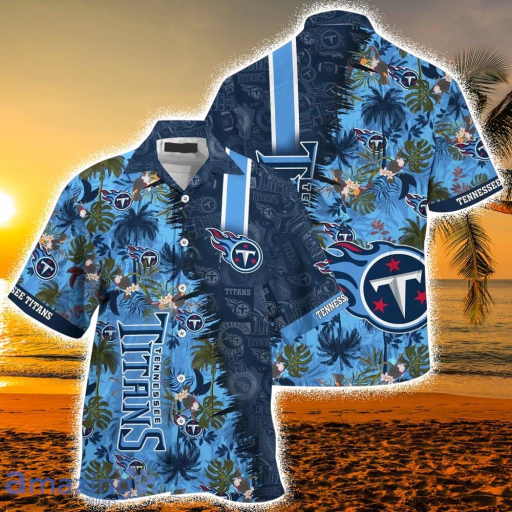 Tennessee Titans NFL Team Football Beach Shirt Summer Button Down