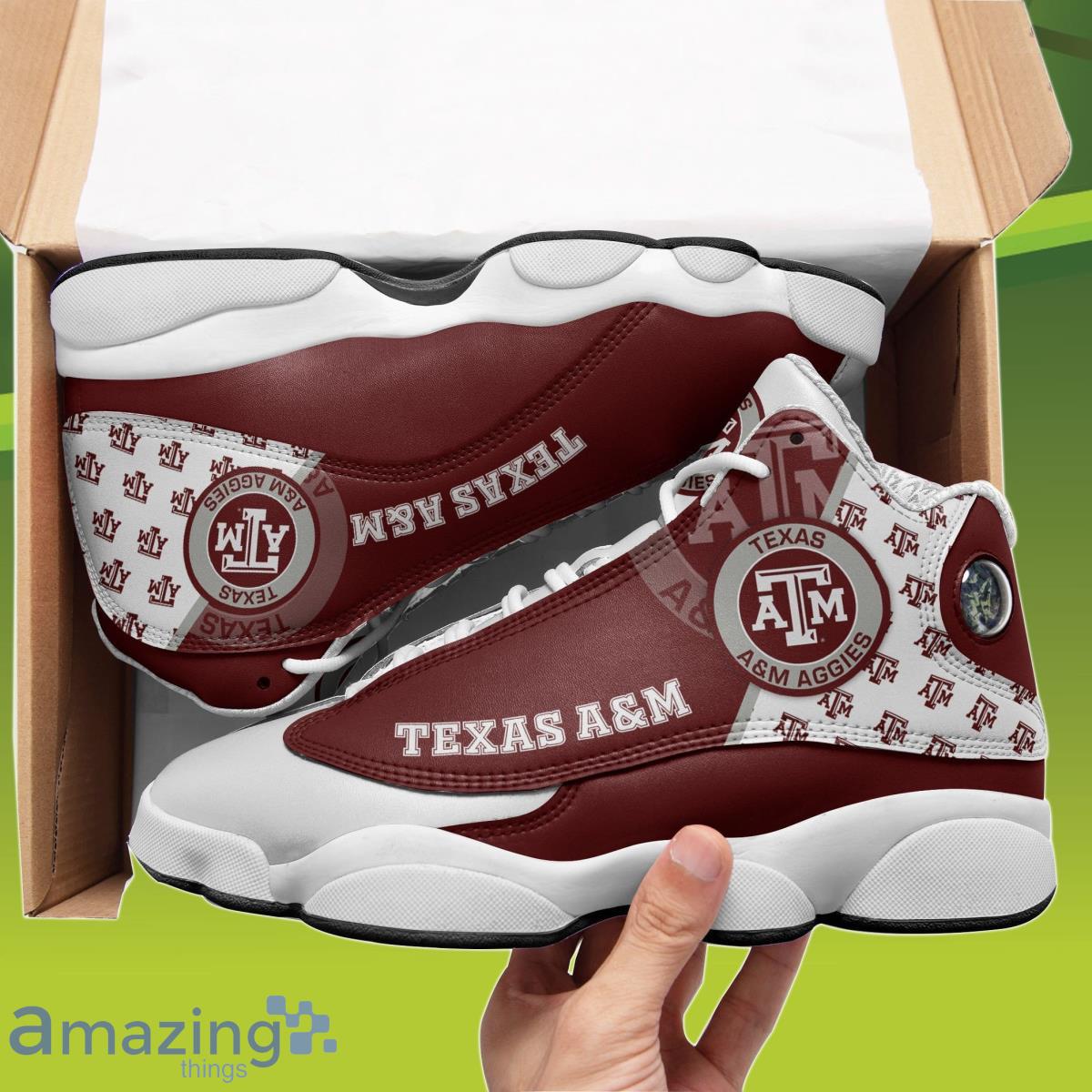 Texas A&M Aggies Air Jordan 13 Sneakers Impressive Gift For Friends Product Photo 1