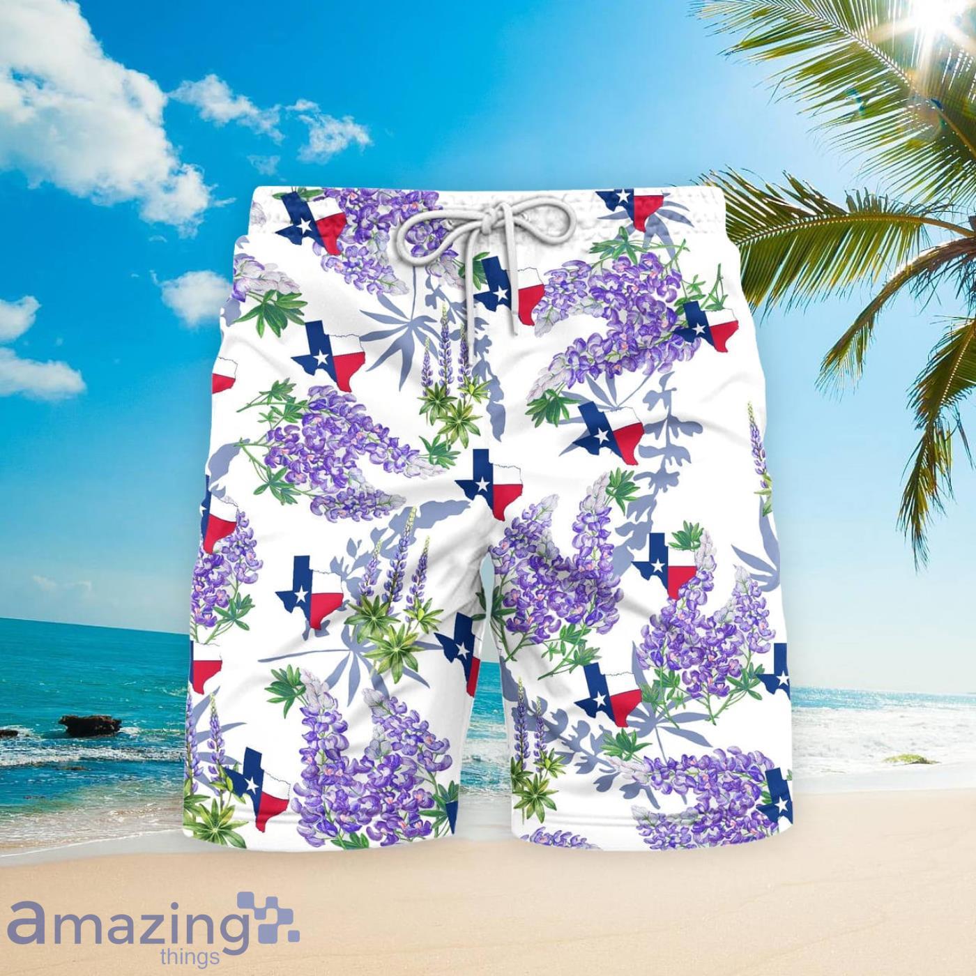 Texas Flag Bluebonnets Beach Short For Men Best Gift For Summer Product Photo 1 Texas Flag Bluebonnets Beach Short For Men Best Gift For Summer Product Photo 1