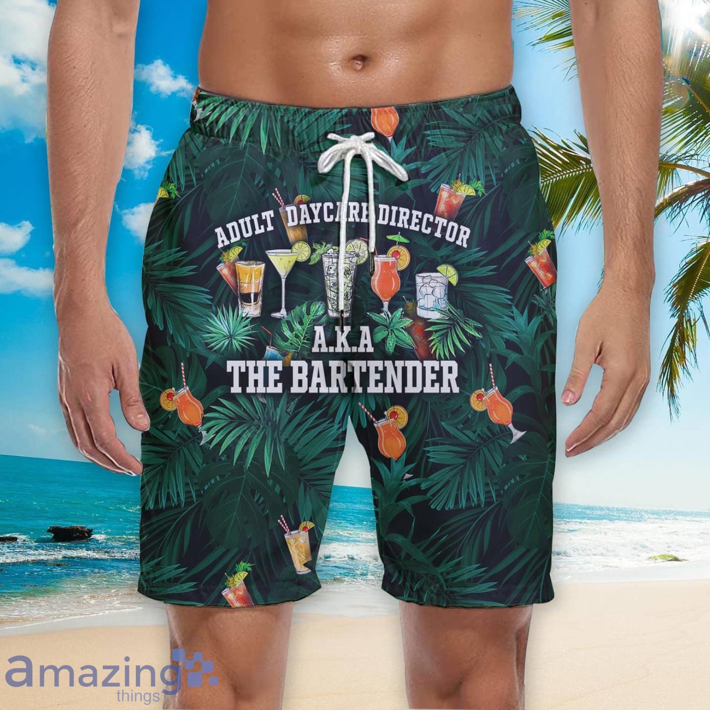 The Bartender Tropical Beach Short For Men Best Gift For Summer image The Bartender Tropical Beach Short For Men Best Gift For Summer Product Photo 3