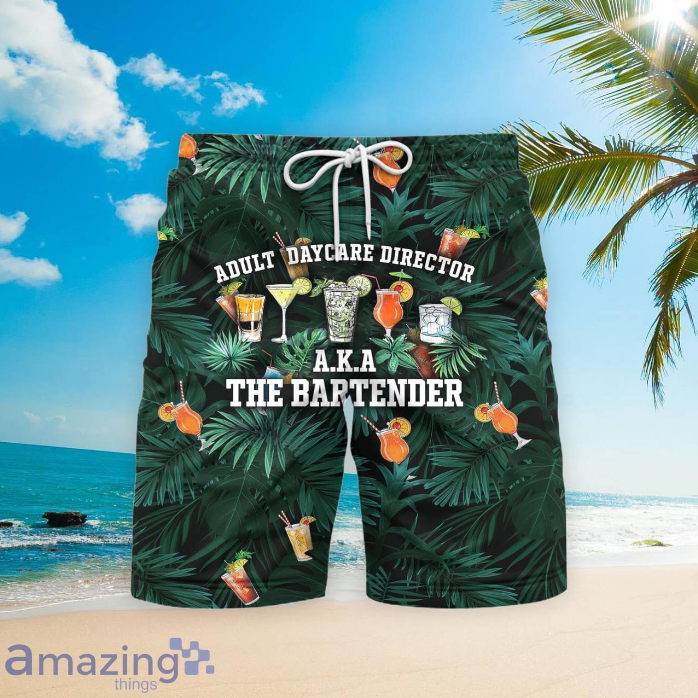 The Bartender Tropical Beach Short For Men Best Gift For Summer Product Photo 1 The Bartender Tropical Beach Short For Men Best Gift For Summer Product Photo 1