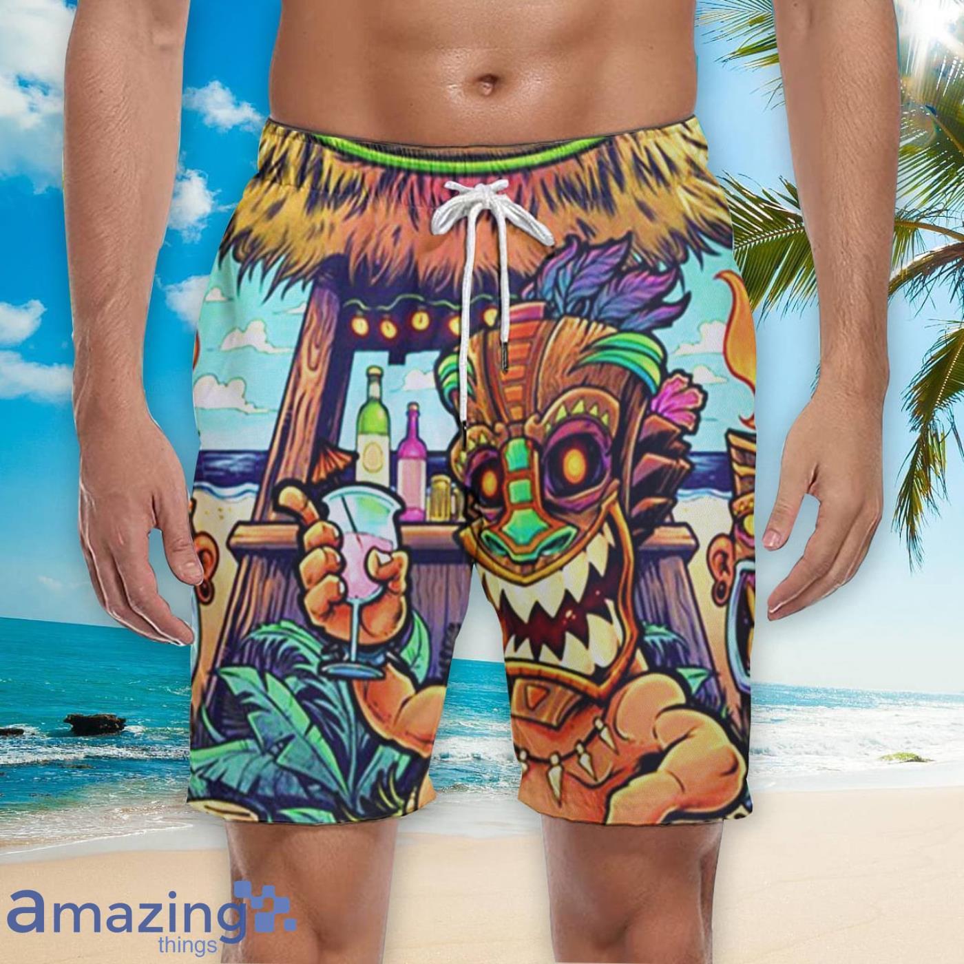The Tiki Bar Beach Short For Men Best Gift For Summer image The Tiki Bar Beach Short For Men Best Gift For Summer Product Photo 3
