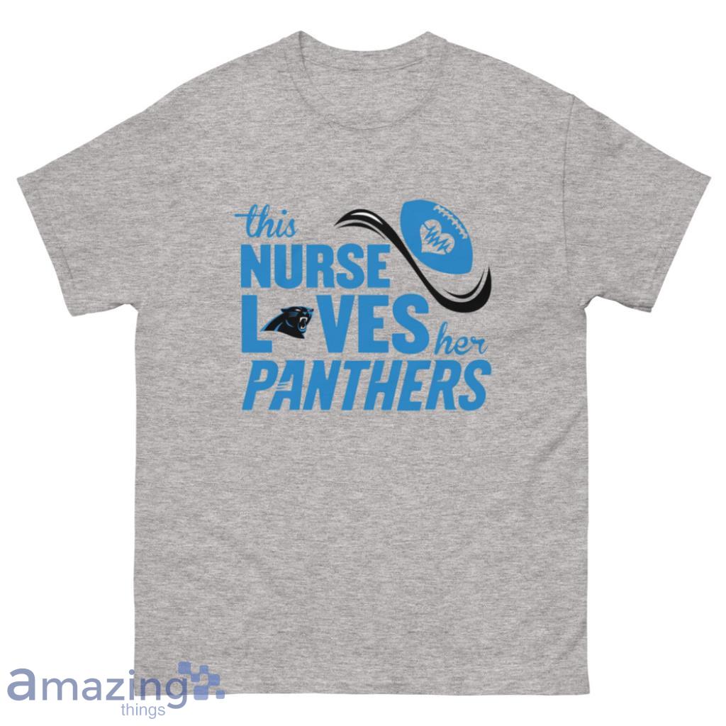 South Carolina Panthers gray Women's NFL Tshirt size medium new with tags