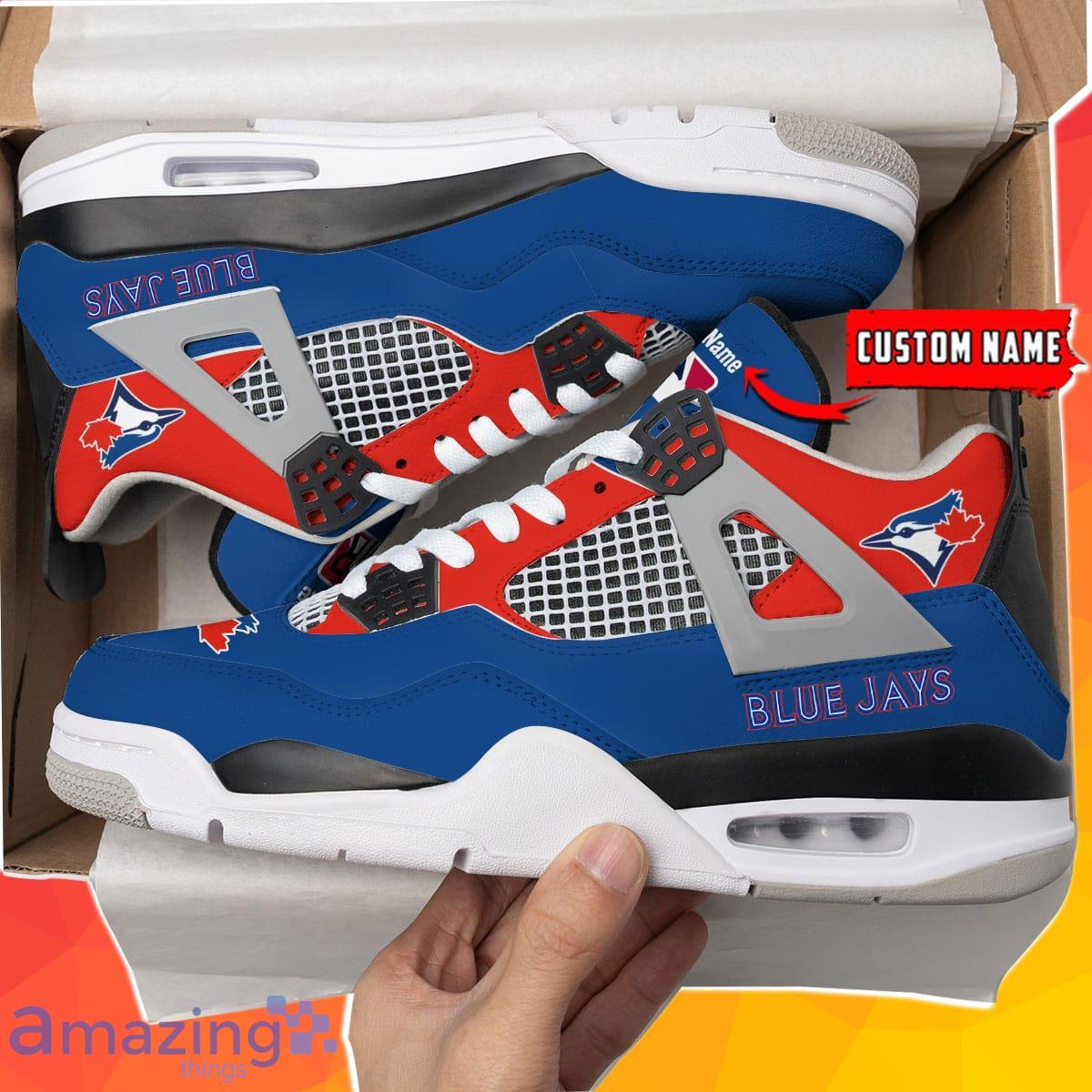 Toronto Blue Jays Personalized Air Jordan 4 Sneakers Best Gift For Men And Women Product Photo 1