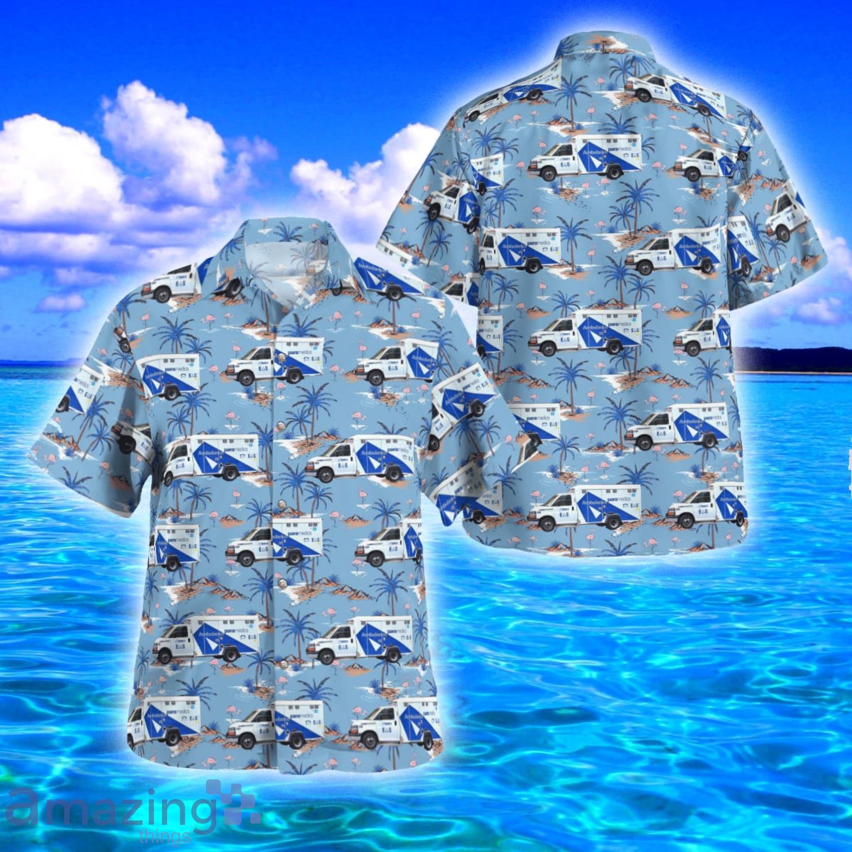Toronto Paramedic Services Ambulance Tropical Style AOP Print Shirt Sleeve Hawaiian Shirt And Beach Short Product Photo 1 Toronto Paramedic Services Ambulance Tropical Style AOP Print Shirt Sleeve Hawaiian Shirt And Beach Short Product Photo 1