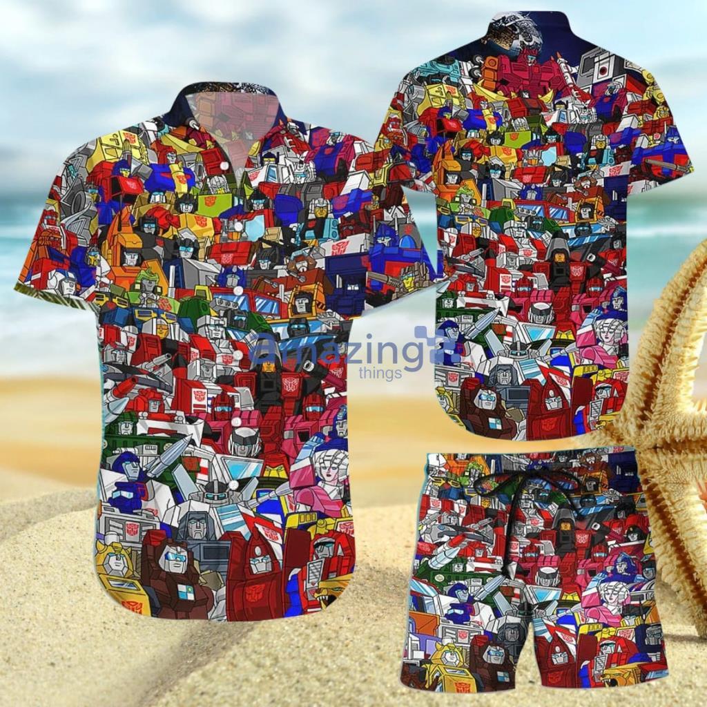 Transformer 80s Colorful Hawaiian Shirt And Short Gift For Men And Women Product Photo 1 Transformer 80s Colorful Hawaiian Shirt And Short Gift For Men And Women Product Photo 1